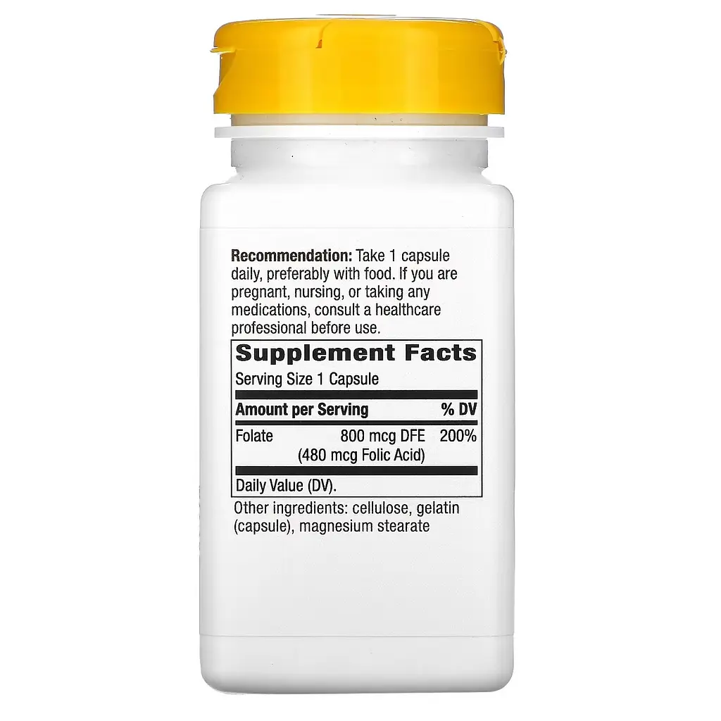 Фолат Nature's Way Folate 800 мкг 100 капсул - фото 2