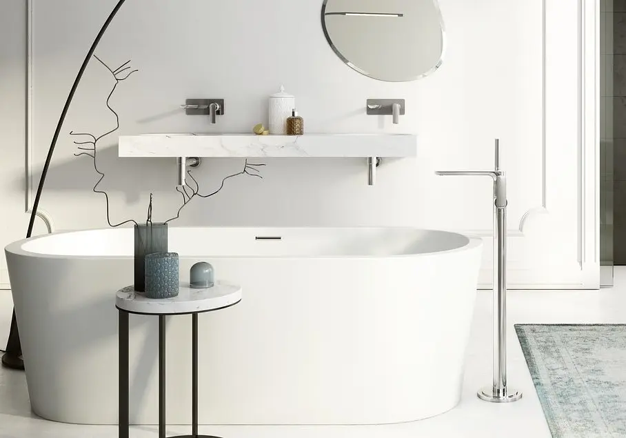 Смеситель для ванны напольный Kohlman Experience chrome QF1165E Хром - фото 2