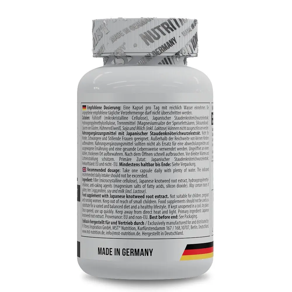 Резвератрол MST Nutrition Resveratrol, 60 капсул для підтримки серцево-судинної системи - фото 3