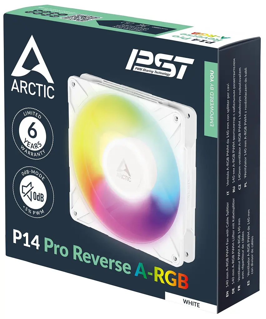 Вентилятор Arctic P14 PRO 140MM Reverse A-RGB White (ACFAN00324A) - фото 6