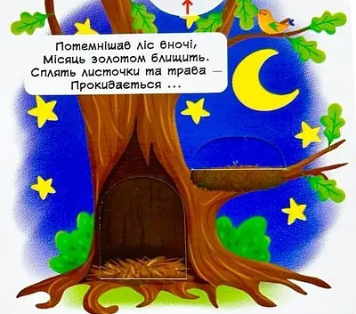 Перша книжка з рухомими елементами. Лісові тварини. Дізнайся, грай, крути, штовхай - - фото 8