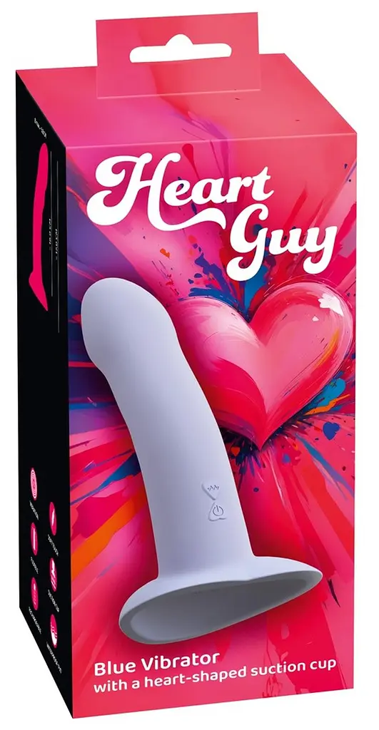 Вібратор You2Toys Heart Guy 19 см (блакитний) - фото 10