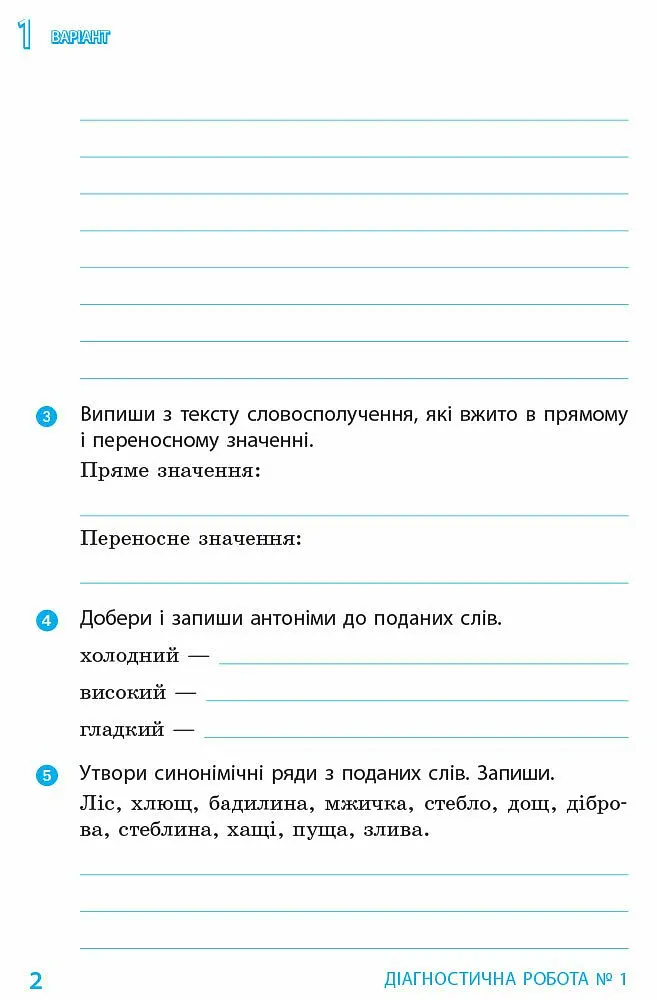 Українська мова та читання. 4 клас. Діагностичні роботи - Діана Ротфорт - фото 3