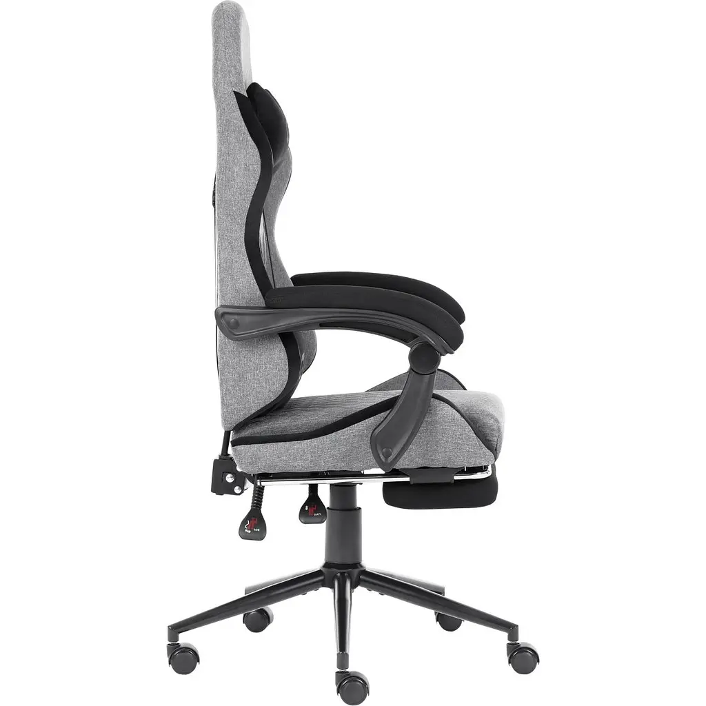 Геймерське крісло GT Racer X-2324 Fabric Gray/Black Suede [121430] - фото 5