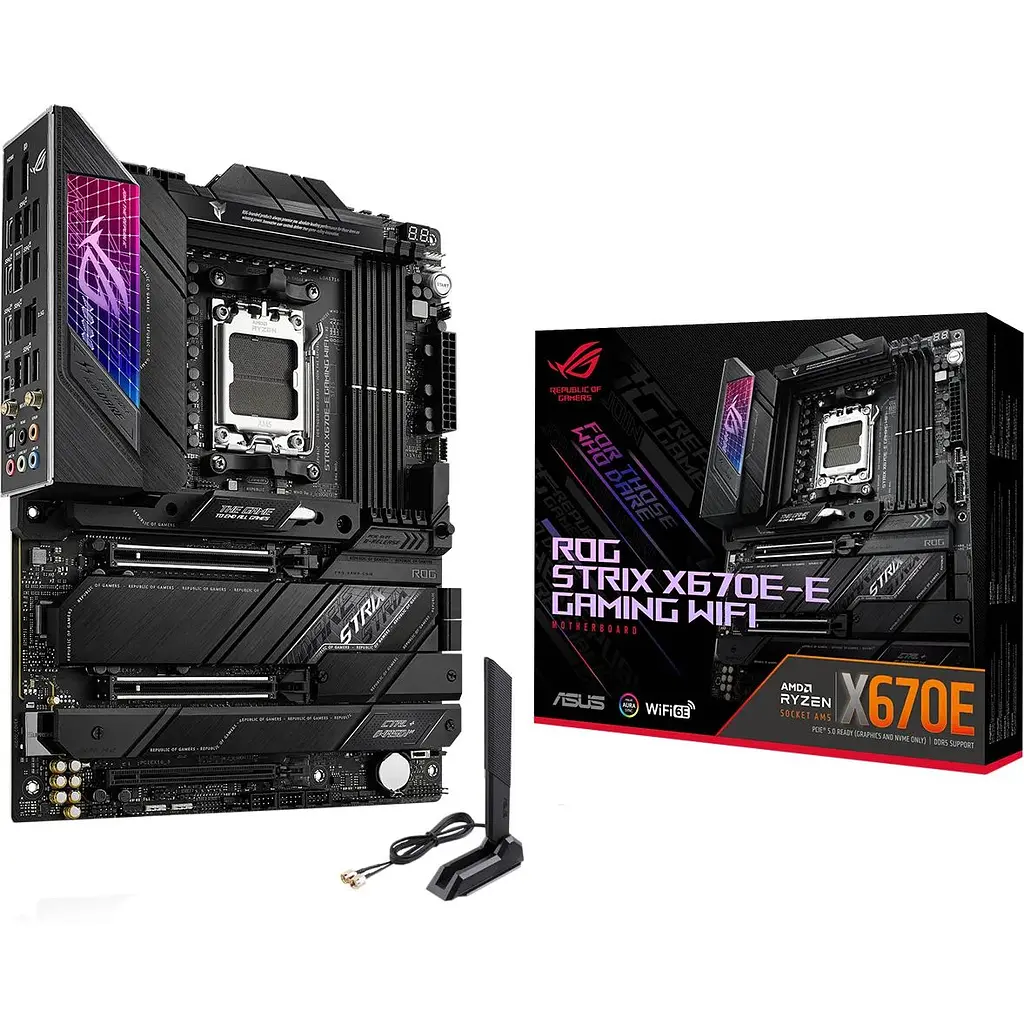Материнська плата Asus Rog Strix X670E-E Gaming WiFi Socket AM5 - фото 2