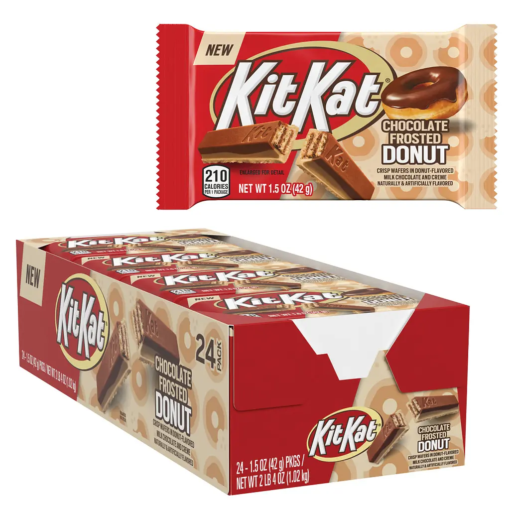 Шоколадний батончик Kit Kat Chocolate Donut Flavored Wafer Candy Pack 42 г - фото 4