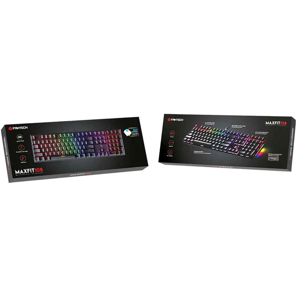 Клавиатура Fantech MaxFit108 MK855 Black (MK855RGB) [115617] - фото 3