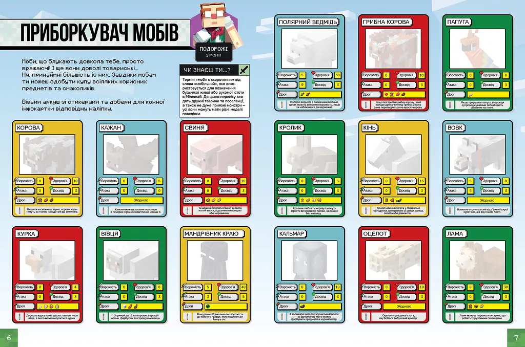 Minecraft Стікербук: Режим виживання - Крейг Джеллі, Стефані Мілтон (978-617-7688-06-7) - фото 2