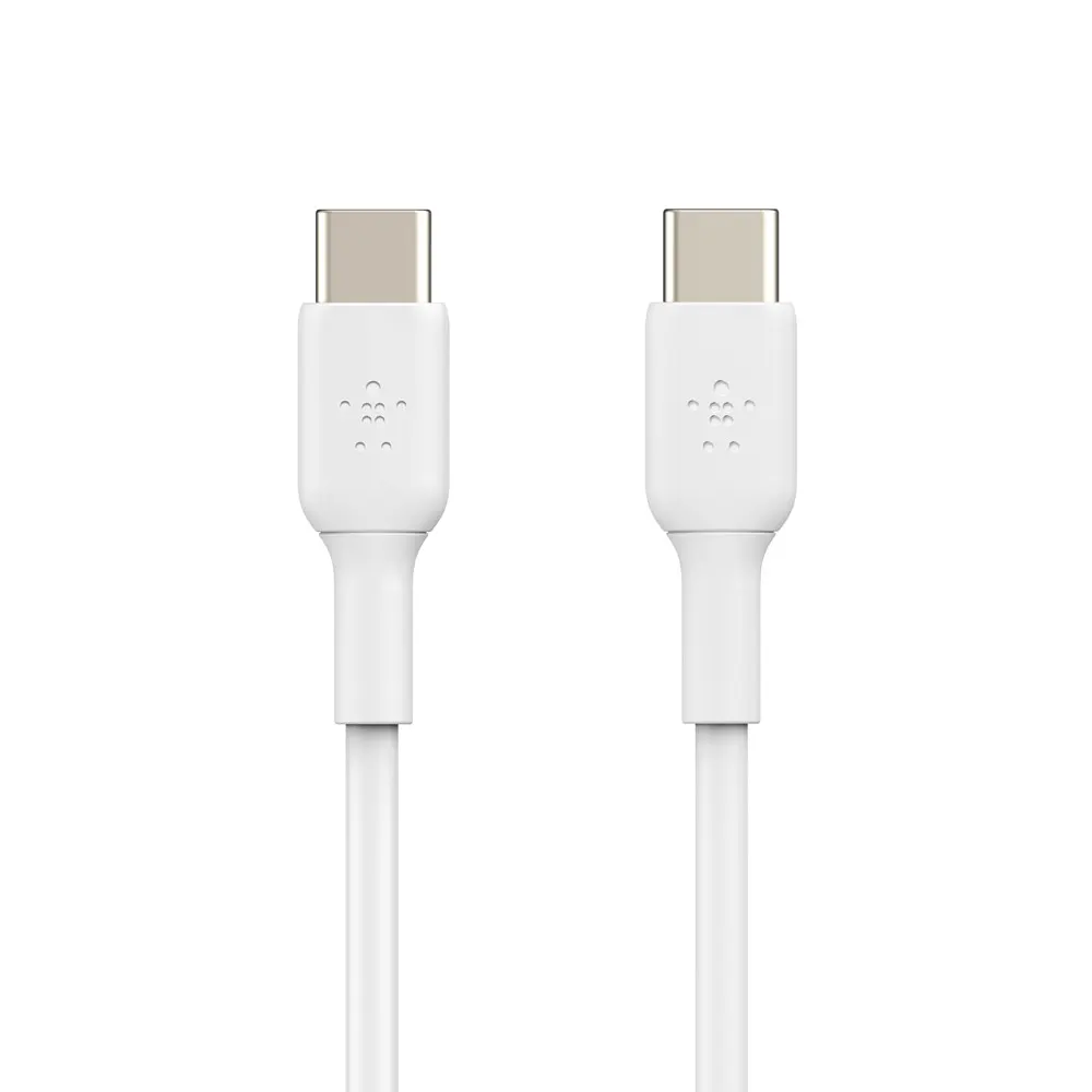 Кабель Belkin USB-C > USB-C заряджання/синхронізації 1м, 60Вт, Type-C, PVC, білий teh0013652 - фото 4