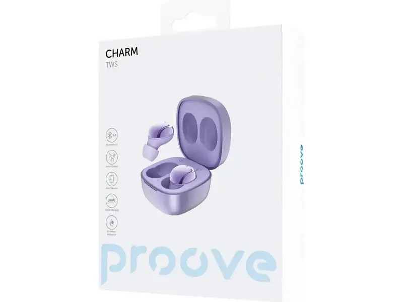 Навушники TWS Proove Charm (APP) Purple (TWCH0001AP09) - фото 6