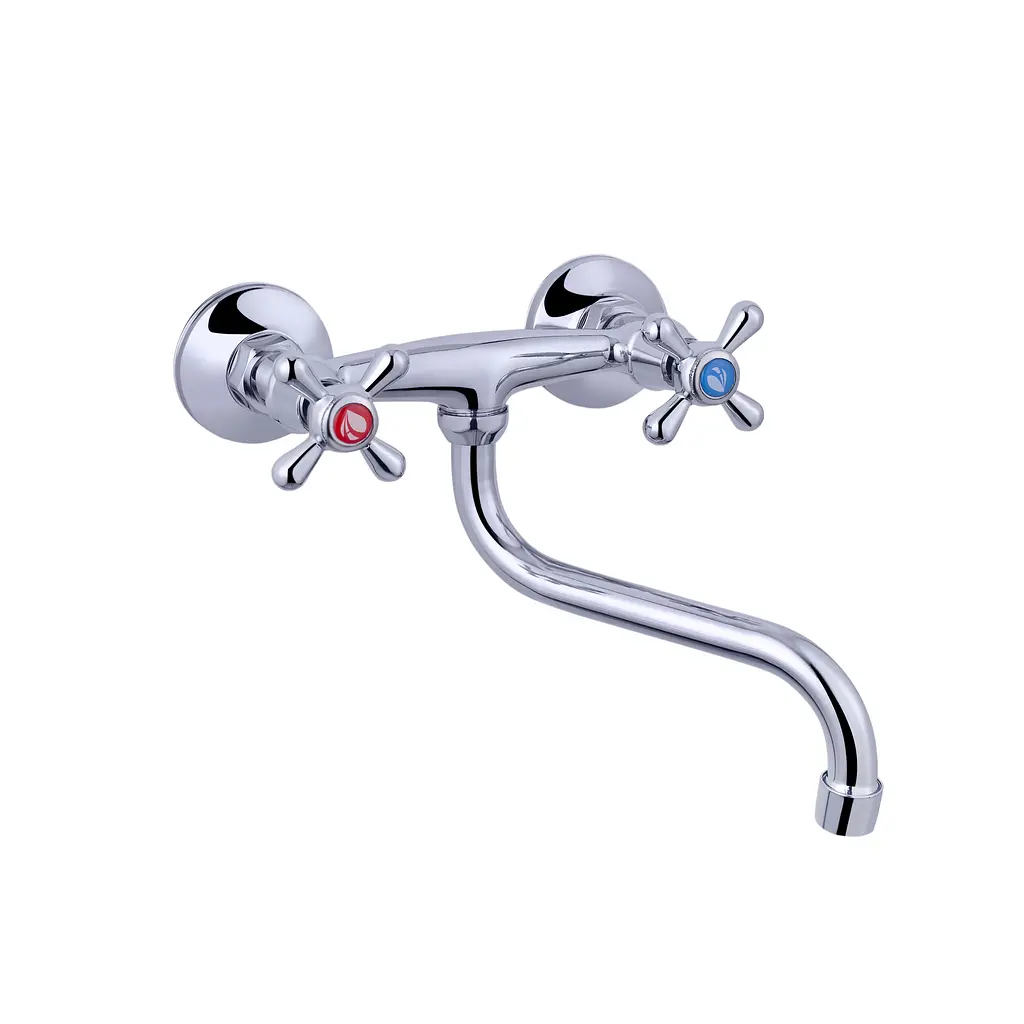 Змішувач для кухні настінний Agua Toledo C040 CV017359, Хром