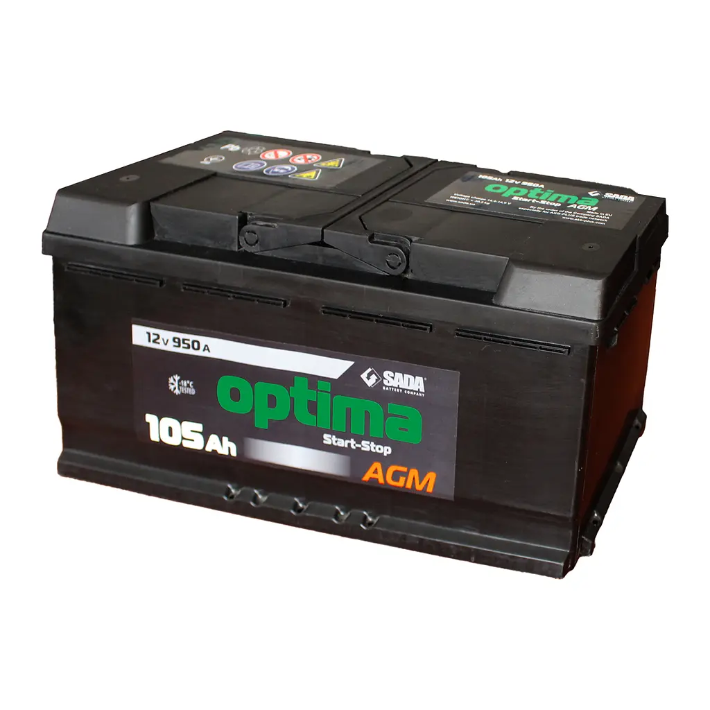 Автомобильный аккумулятор Optima AGM 6СТ-105 12В 105Ач 950А - фото 3