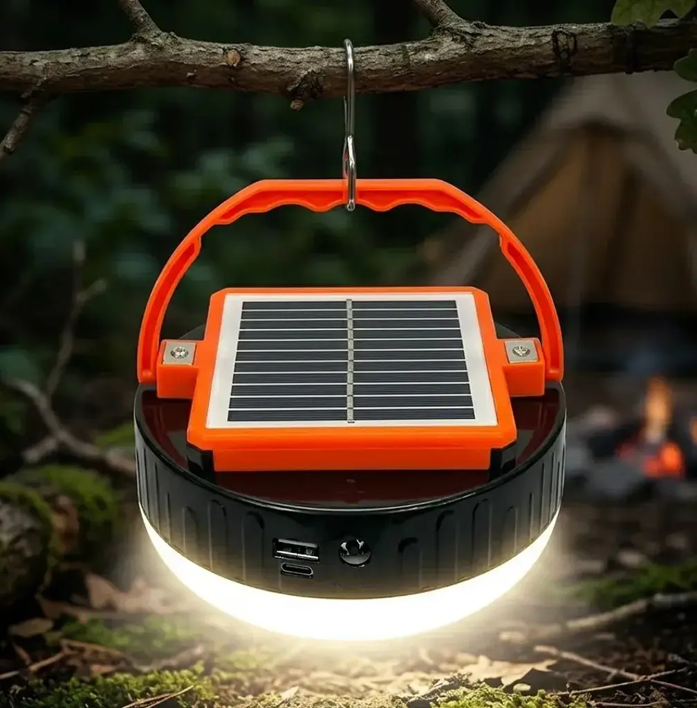 Кемпінговий ліхтар Bailong UFO2022-150 на сонячній батареї, з функцією Power Bank - фото 3