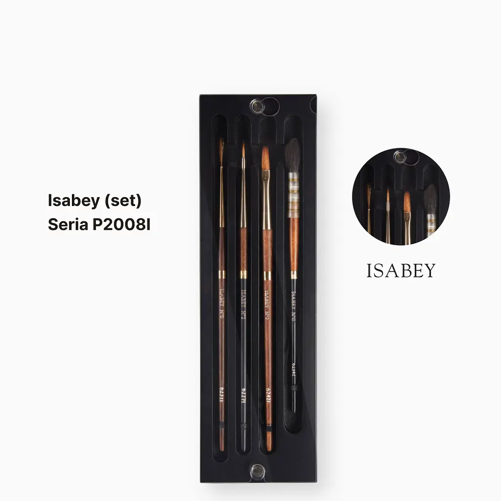 Набор кистей Isabey, 4 шт., профессиональный художественный комплект - фото 5