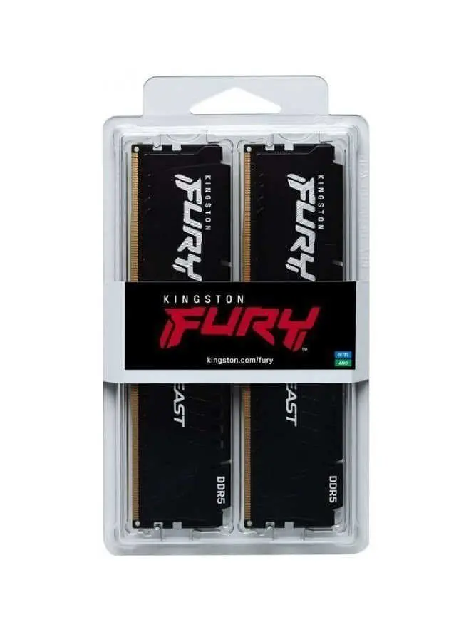 Оперативна пам'ять Kingston FURY 32 GB (2x16GB) DDR5 6400 MHz Beast EXPO (KF564C32BBEK2-32) - фото 2