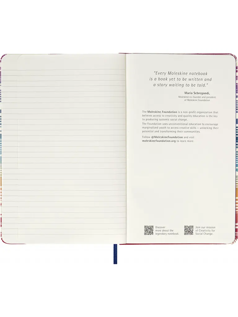 Записник Moleskine Missoni середній, Лінійка Канва (SKQP060MISSFIAMSFU) - фото 3