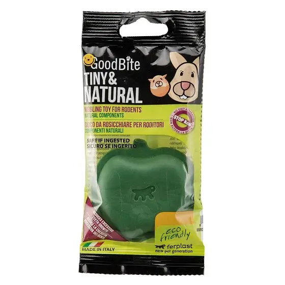 Іграшка для гризунів Ferplast Goodb Tin & Nat Bag Apple 7x6,5x1,6 см 88887923 - фото 2