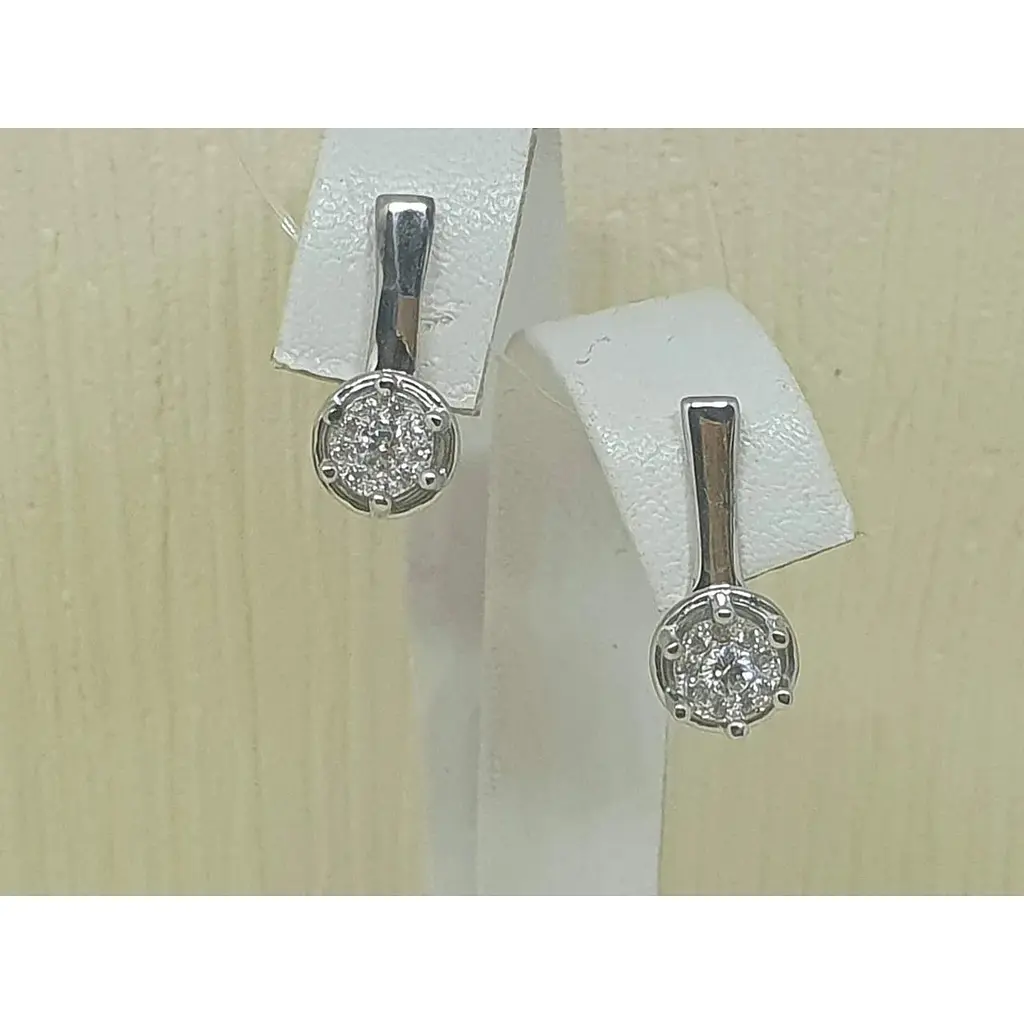 Срібні сережки Qvaliz з фіанітами. 90200514 - фото 4