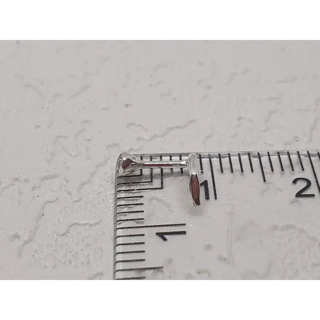 Серебряная серьга-пирсинг в нос Dear. 1023.8С Лаванда - фото 3