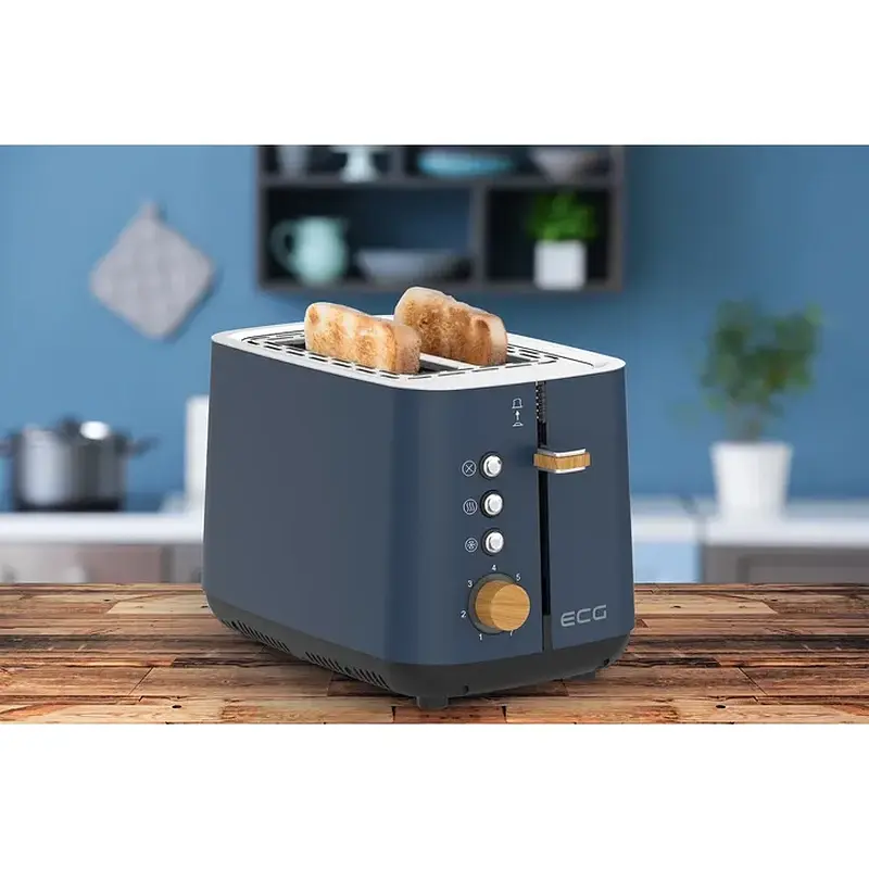 Тостер ECG ST 2768 Timber Petrol - фото 3