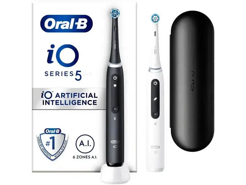Електрична зубна щітка ORAL-B iO Series 5 Duo Black/White (iOG5d.2J6.2K)