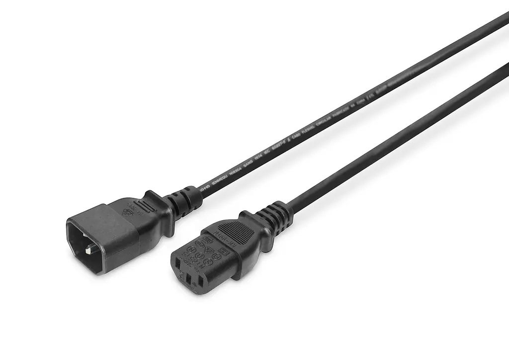 Сетевой кабель Digitus C14/M - C13/F, 5м, черный teh0013675 - фото 2