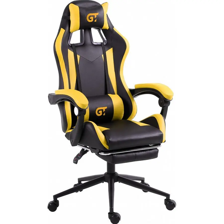 Геймерське крісло GT Racer X-2323 Black/Yellow [122608] - фото 2