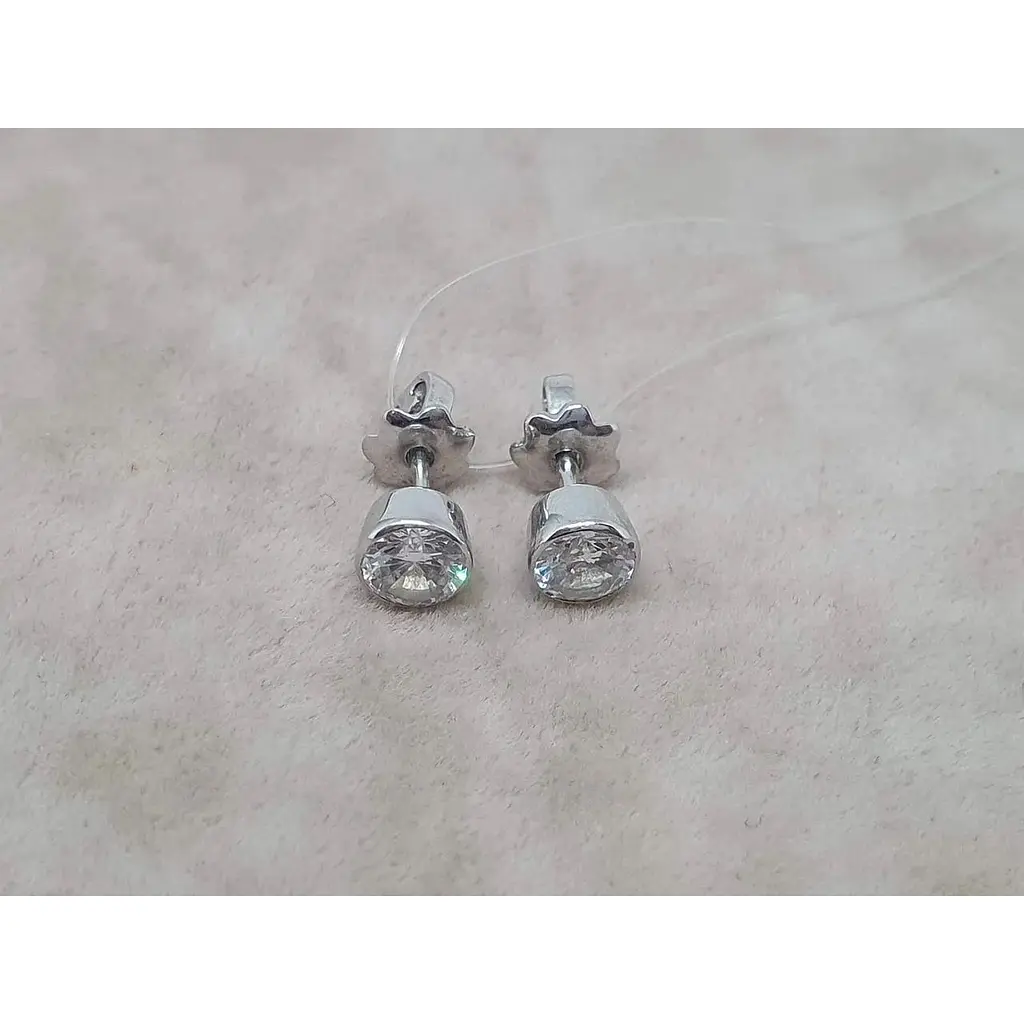 Серебряные пуссеты Qvaliz с фианитами. 902-00611 - фото 3