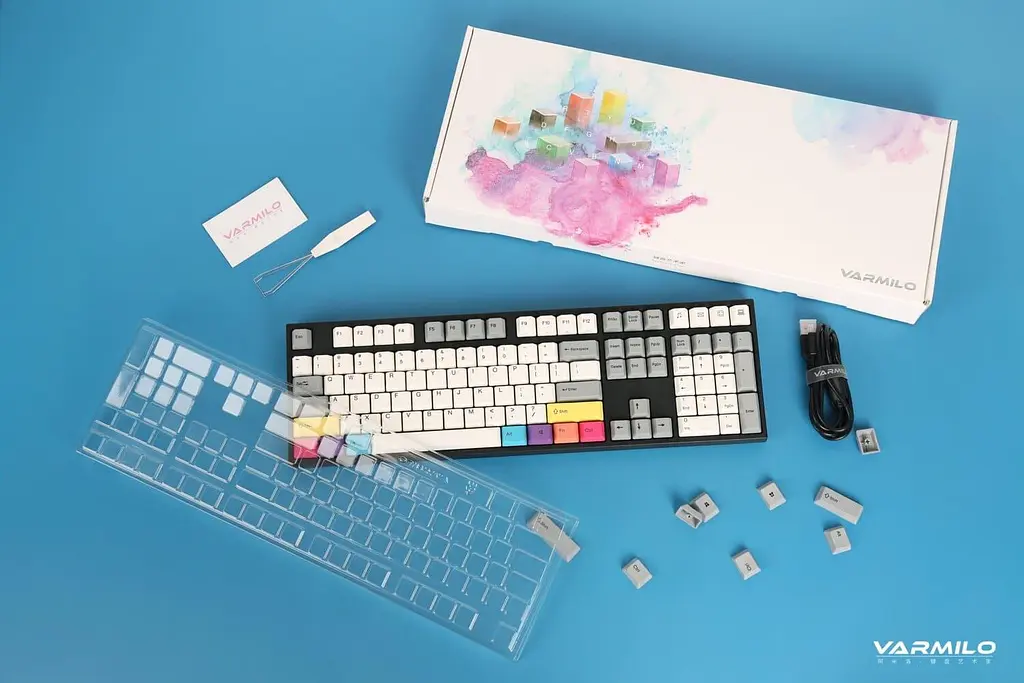 Клавіатура Varmilo APT108 CMYK C-TK Brown WL/USB-A White Led (A93A024D3A5A17A007) - фото 5