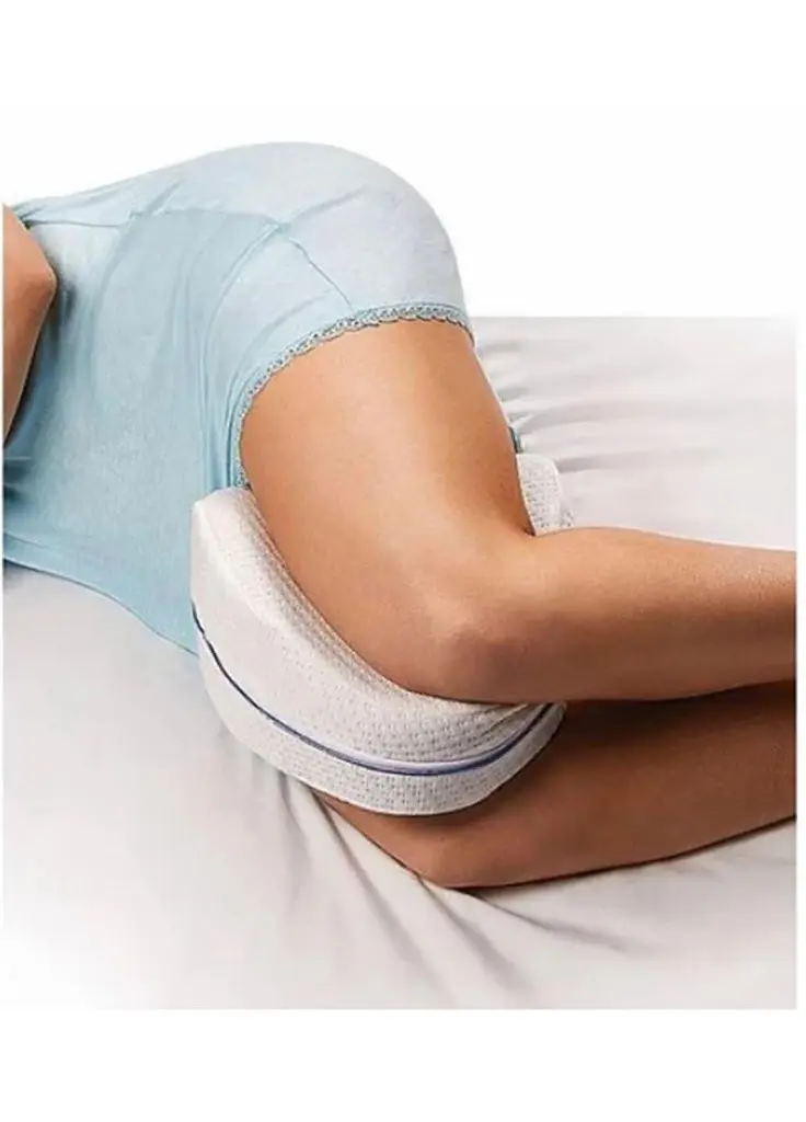 Ортопедична подушка для ніг Contour Leg Pillow з ефектом пам'яті під коліна та стегна 23х23х14,5 см - фото 5