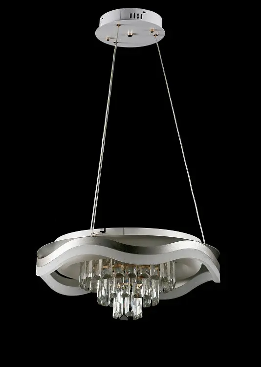 Світлодіодна люстра Splendid Ray C305/1+1 LED (CH) з кришталем, біло-золота, 40 Вт - фото 3