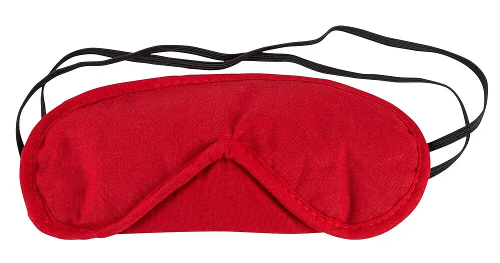 Маски на очі Cottelli Collection Blindfold Set червона і чорна - фото 6