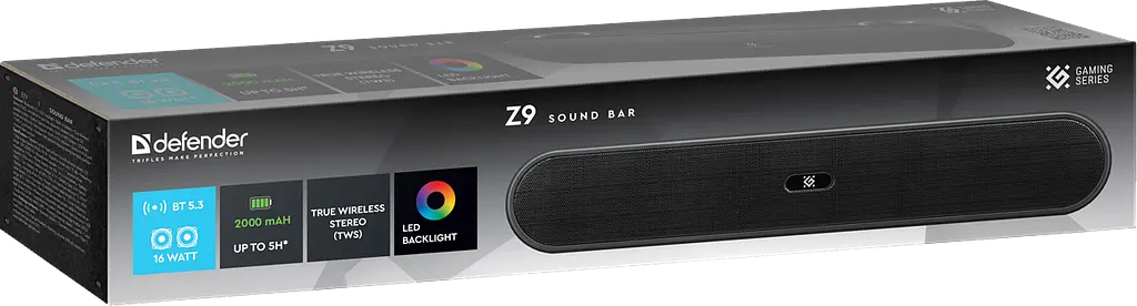 Акустика Defender SoundBar Z9 16Вт (65229) (7055873) - фото 7