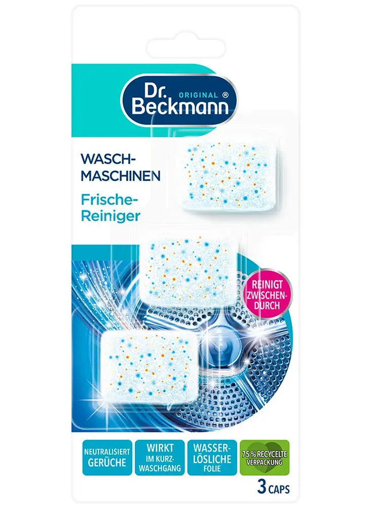 Таблетки для очищення пральної машини Dr. Beckmann Wasch-Maschinen Frische Reiniger 3 шт