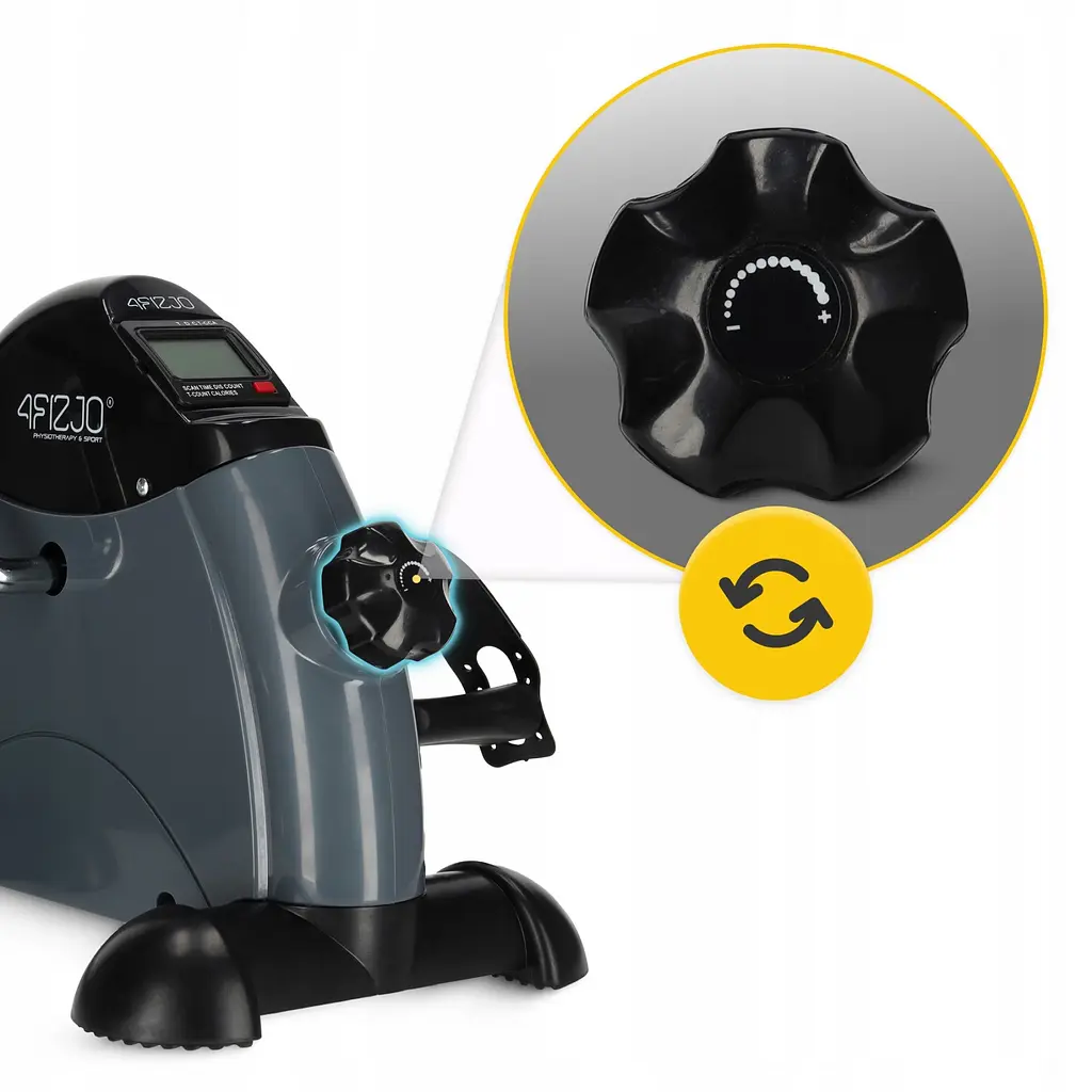 Міні велотренажер 4FIZJO Active 2 в 1 для рук та ніг MBIKE02 Grey/Black (P-5905973401708) - фото 4