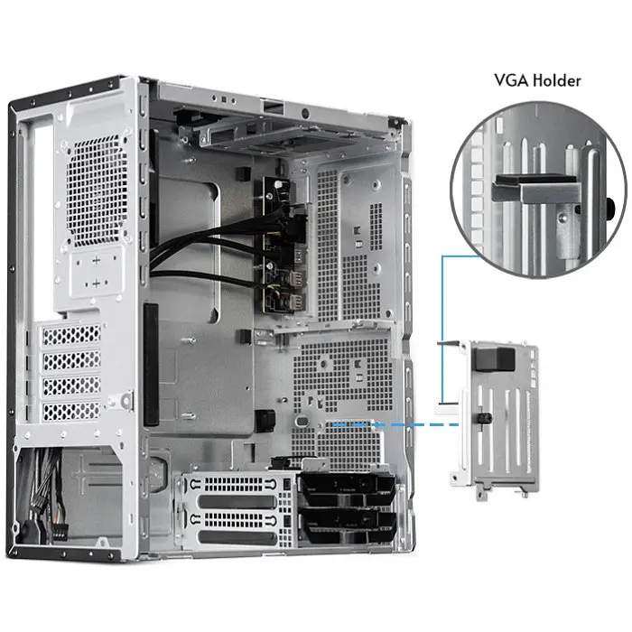 Корпус Chieftec UNI BS-20B-OP, без Блок живлення, mATX, Чорний - фото 5