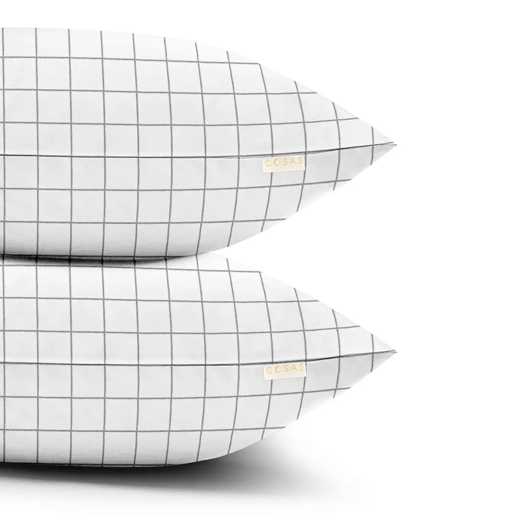 Набір наволочок Cosas Cell 40х60 см білий (SetPillow_CellGreyWhite_40x60) - фото 3