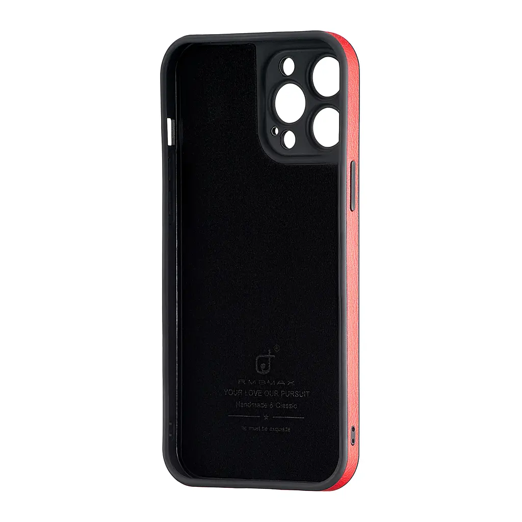 Чохол Jinduka Leather Protected Camera iPhone 13 Pro Max Red - фото 3