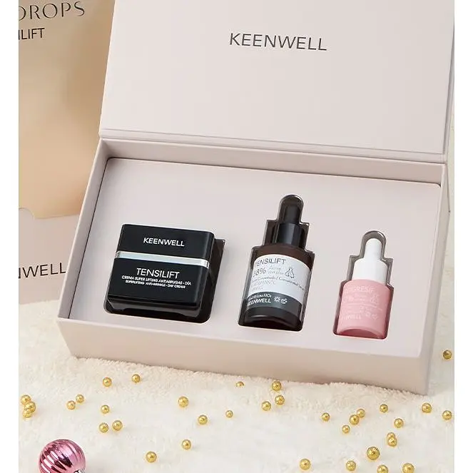 Набір для обличчя Keenwell Snow Drops Tensilift ліфтинг та омолодження: крем + сироватка для обличчя + сироватка для очей - фото 2