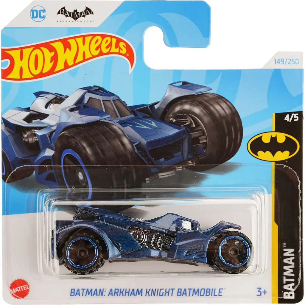 Набор: Базовая машинка Hot Wheels Batman: Arkham Knight Batmobile синяя (5785) + Базовая машинка Hot Wheels Than And Now 83 Chevy Silverado синяя (5785) - фото 2