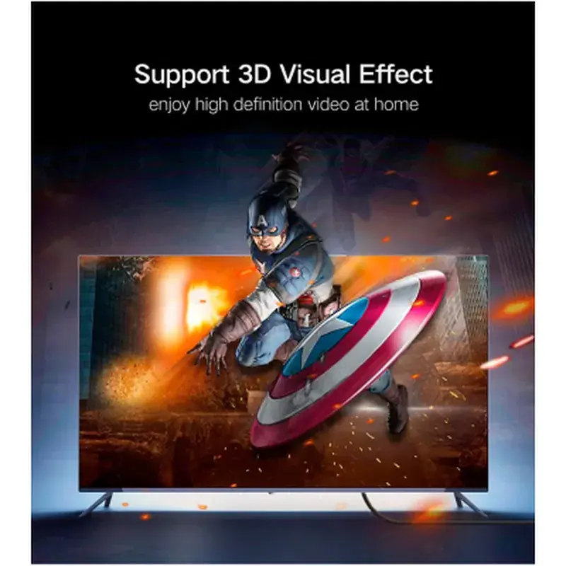 Кабель мультимедійний HDMI M to HDMI M 10.0m HD104 black Ugreen (10110) - фото 3