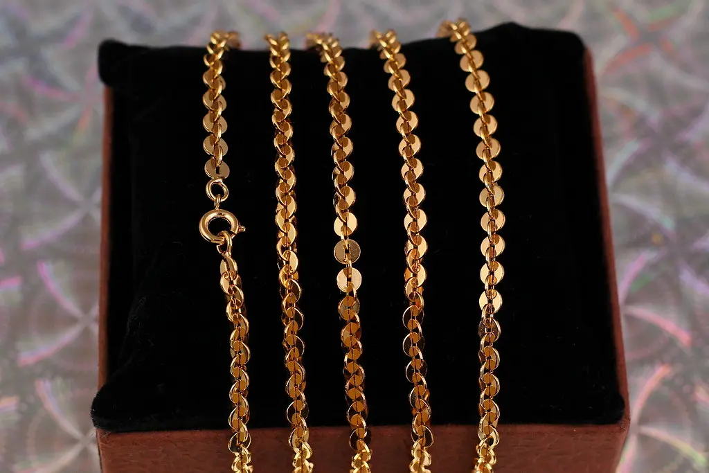 Ланцюг Xuping Jewelry щільний якорний 50 см 4 мм золотистий