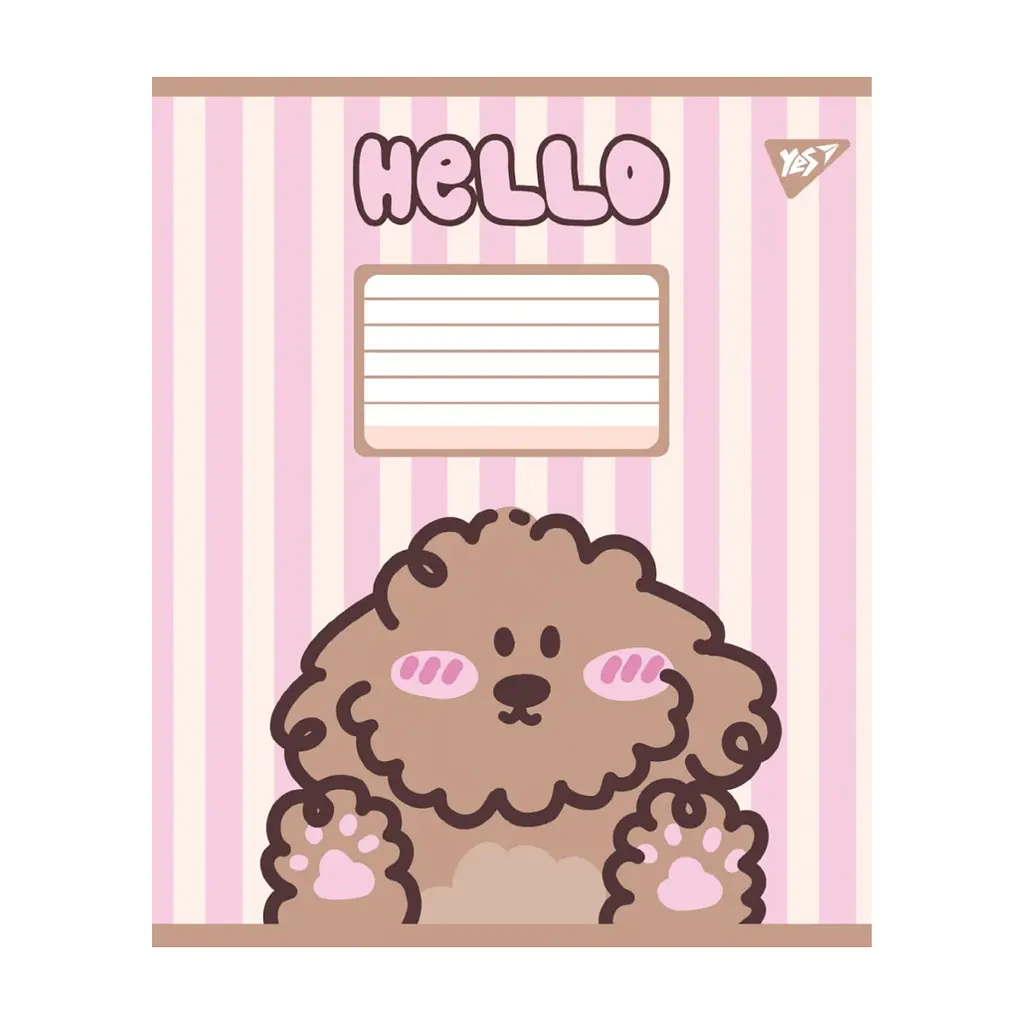 Зошит Yes Hello Puppy А5 12 аркушів коса лінія (767807), в асортименті - фото 2