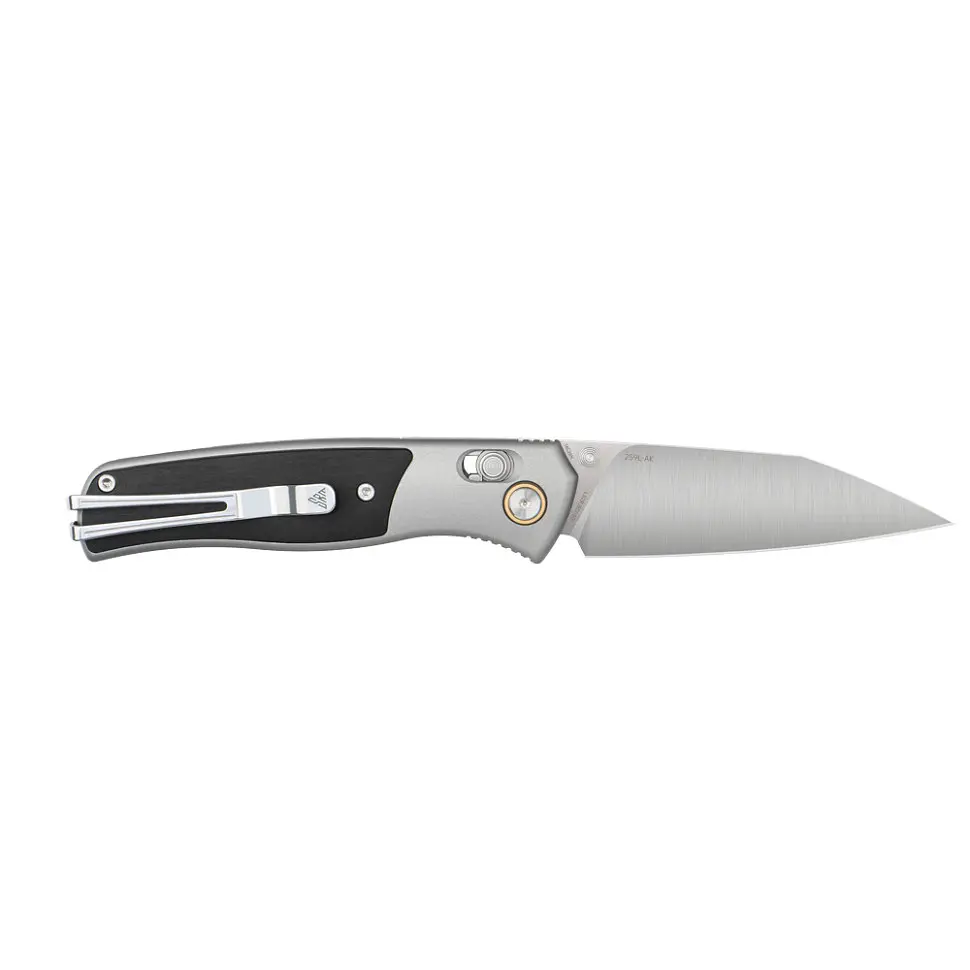 Нож складной туристический SRM Medal 259L-AK (8.1 см) 14C28N/алюминий 6063, дерево, черно-серый - фото 3