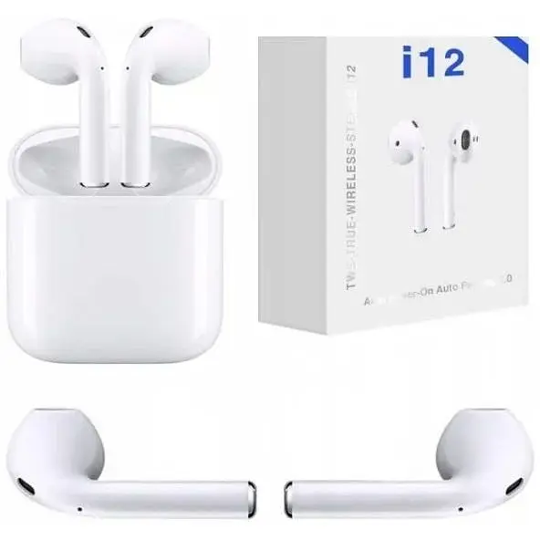 Наушники i12 Bluetooth 5.0 TWS белые - фото 3