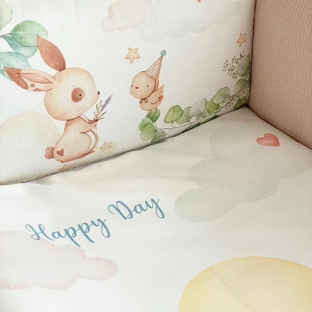 Комплект для новорожденного с защитой и одеялом Happy Day Детский pbe0050015 - фото 3