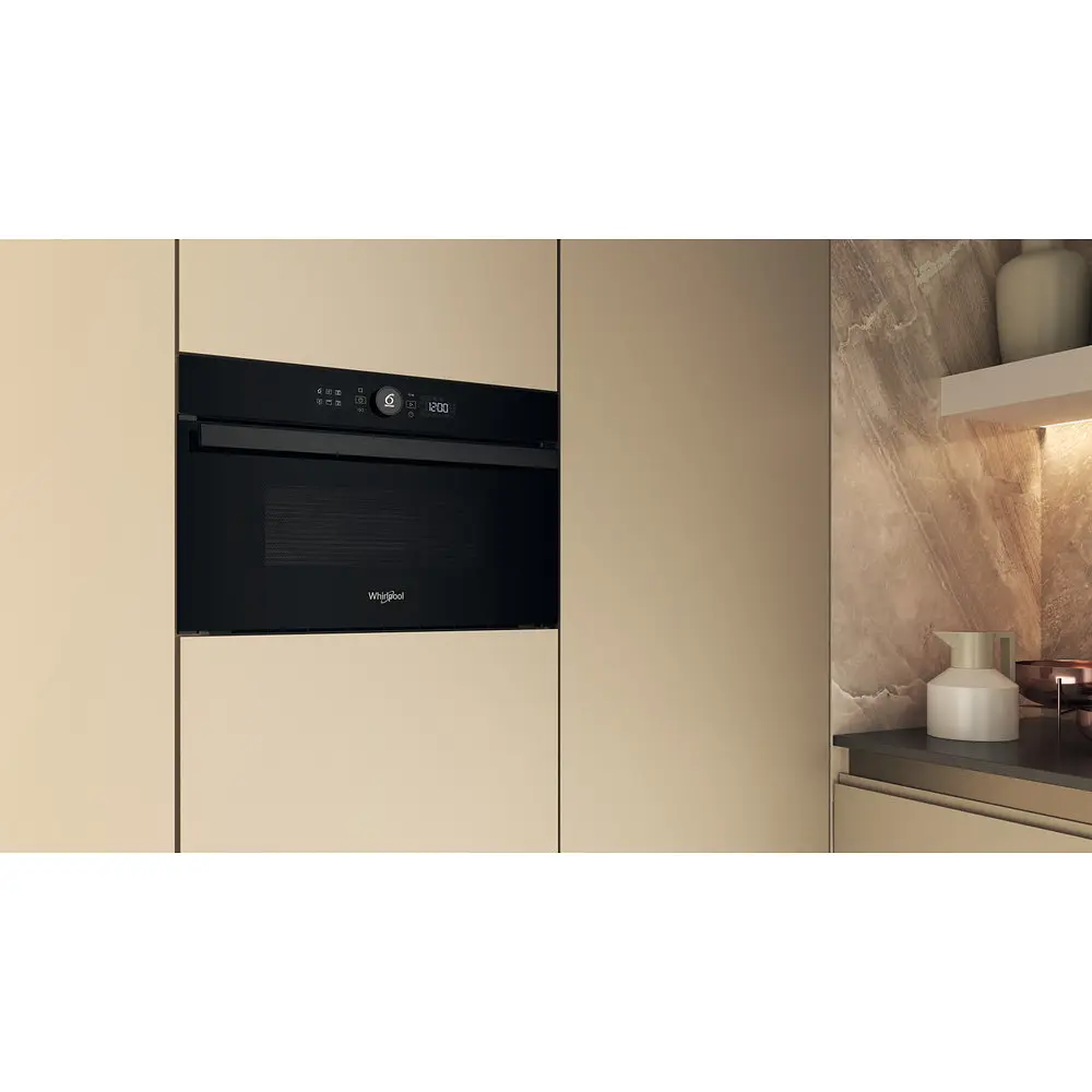 Whirlpool Мікрохвильова піч Whirlpool вбудована, 31л, електронне упр., 1000Вт, гриль, дисплей, чорний - фото 5