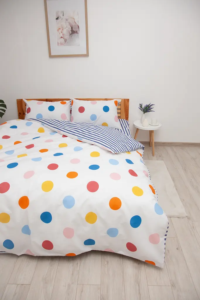 Комплект постільної білизни ТЕП Happy Sleep Friday двоспальний синій з білим (2-03795_27744) - фото 2