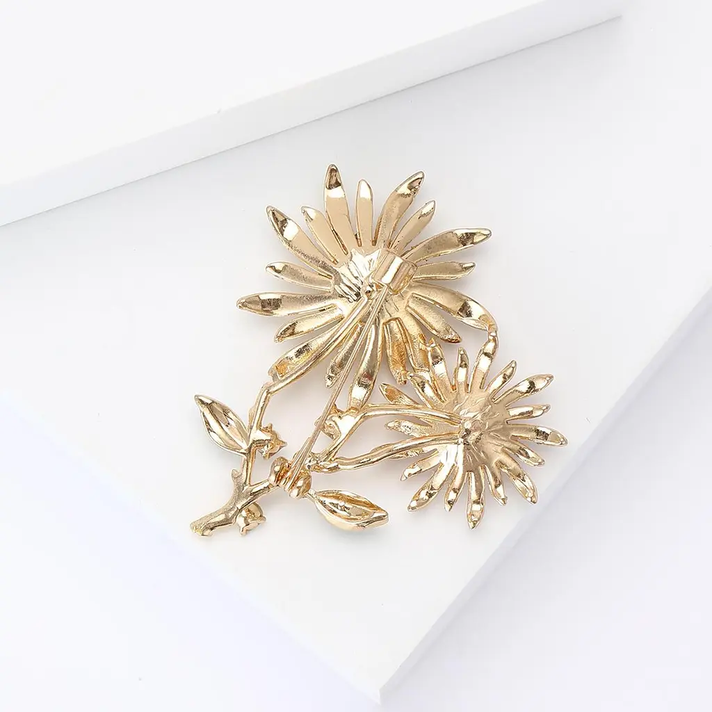 Брошь Подсолнухи брошь-булавка символ Украины желто-голубая - фото 2