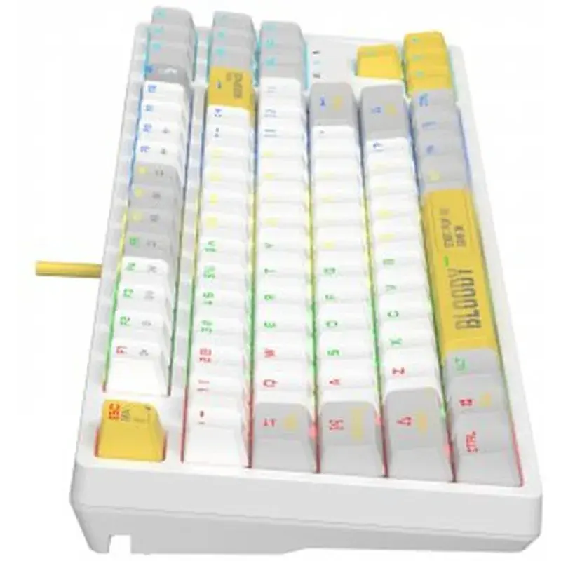 Клавіатура A4Tech Bloody S87 RGB BLMS TKL USB Energy White (4711421993708) - фото 5